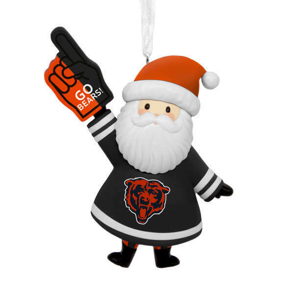 Item 334007 Nfl Santa Chicago Bears Ornament