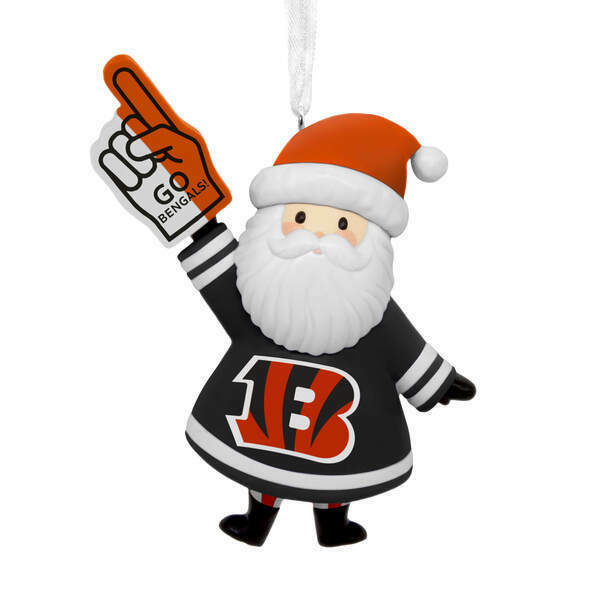 Item 334008 NFL Santa Cincinnati Bengals Ornament