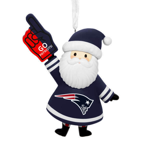 Item 334014 NFL Santa New England Patriots Ornament