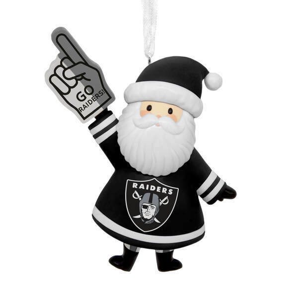 Item 334016 NFL Santa Las Vegas Raiders Ornament