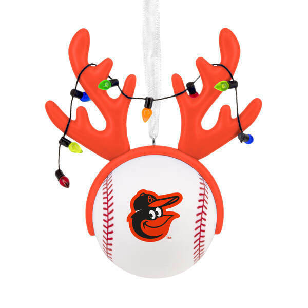 Item 334020 Reindeer Baseball Baltimore Orioles Ornament