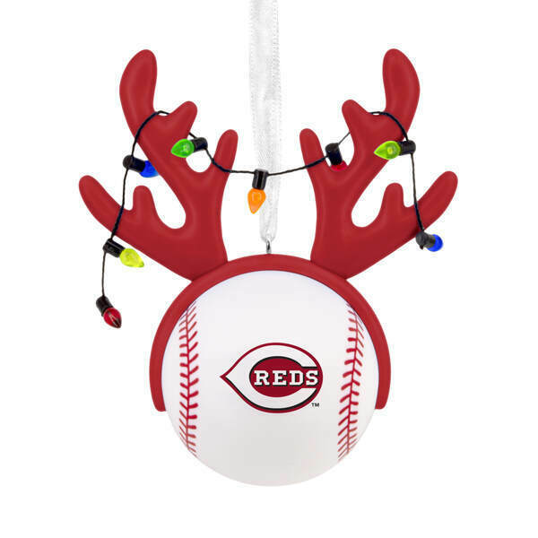Item 334022 Reindeer Baseball Cincinnati Reds Ornament
