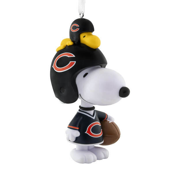 Item 334146 Peanuts Bouncing Buddy Chicago Bears Ornament