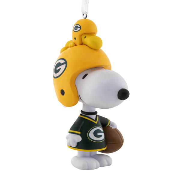 Item 334150 Peanuts Bouncing Buddy Green Bay Packers Ornament