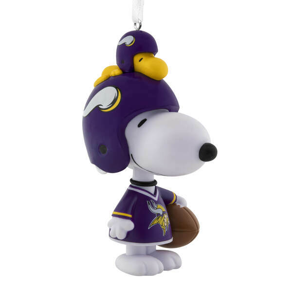 Item 334152 Peanuts Bouncing Buddy Minnesota Vikings Ornament