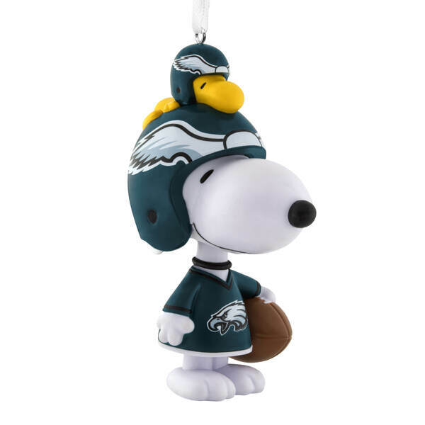 Item 334155 Peanuts Bouncing Buddy Philadelphia Eagles Ornament