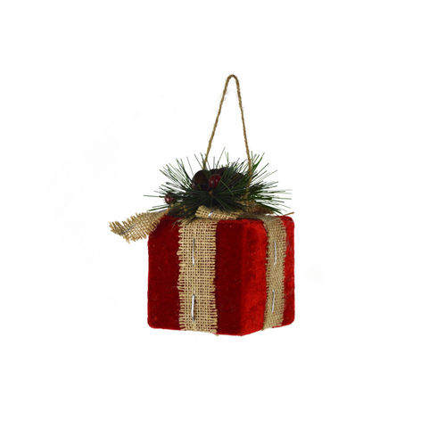 Item 340301 Red/Green Present Box Ornament