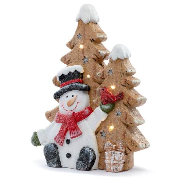 Item 353018 LED Tree With Snowman