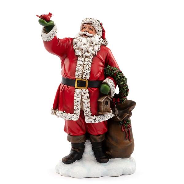 Item 353019 Santa Holding Cardinal Figure
