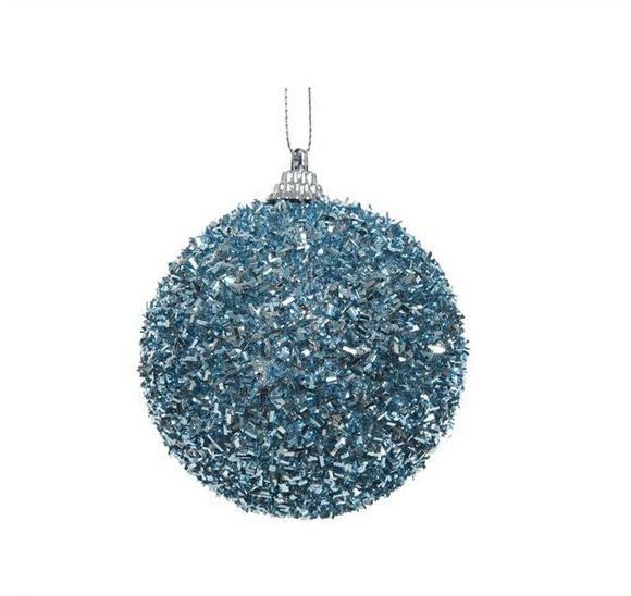 Item 360169 Steel Blue Ball Ornament