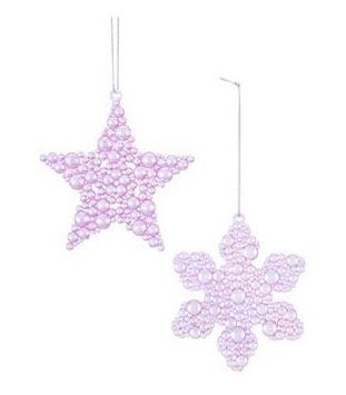 Item 360179 Iridescent Star/Snowflake Ornament