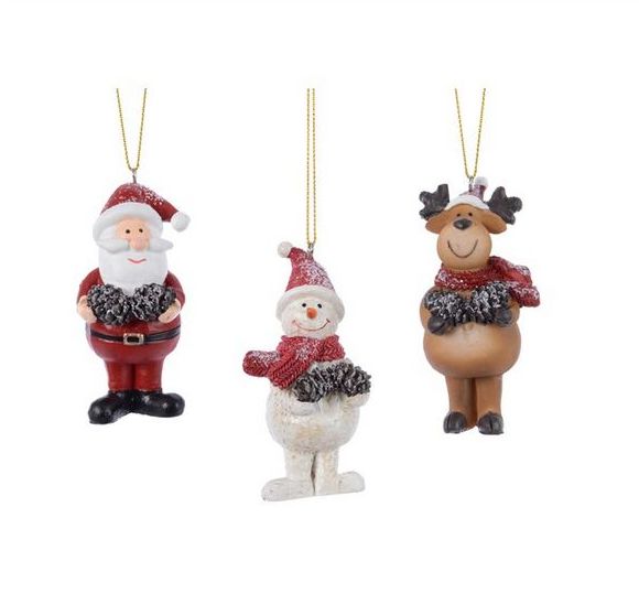 Item 360183 Santa/Snowman/Deer Ornament