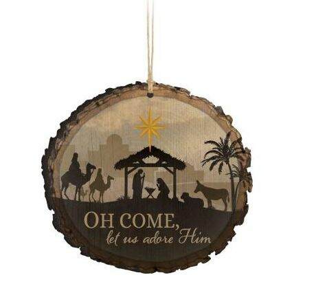 Item 364024 Oh Come Let Us Adore Him Barky Ornament