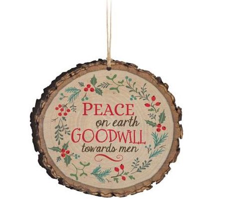 Item 364028 Peace On Earth Goodwill Towards Men Ornament