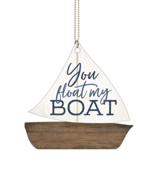 Item 364101 You Float My Boat Charm / Ornament