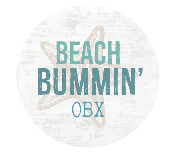Item 364422 Beach Round Coaster - Outer Banks