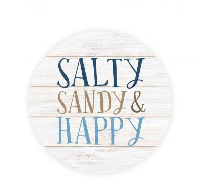 Item 364435 Salty Sandy and Happy Round Coaster