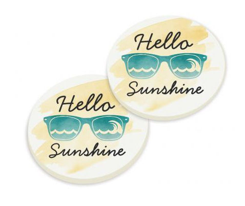 Item 364449 Hello Sunshine Coaster 2 Pack