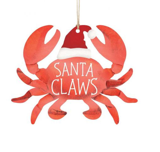 Item 364501 Santa Claws Crab Ornament