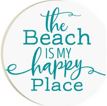 Item 364515 The Beach Is My Happy Place Car Coaster