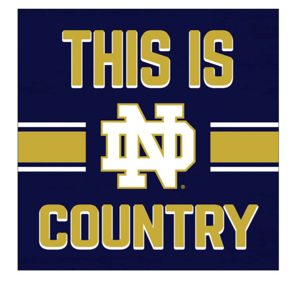 Item 364569 This Is Notre Dame Country Sign