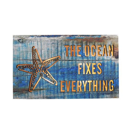 Item 396007 LED Ocean Fixes Everything Starfish Sign