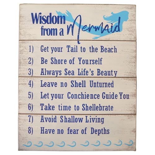 Item 396142 Advice From A Mermaid Sign