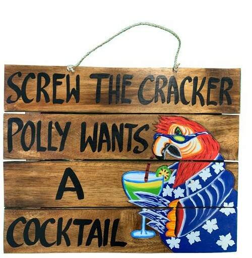 Item 396146 4 Slat Polly Cocktail Sign