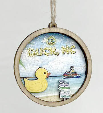 Item 396228 Four Layer Duck Ornament