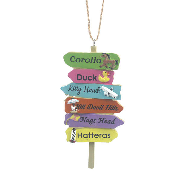 Item 396281 OBX Directional Sign Ornament