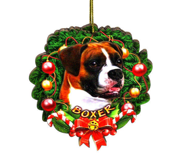 Item 398037 Boxer Wreath Ornament