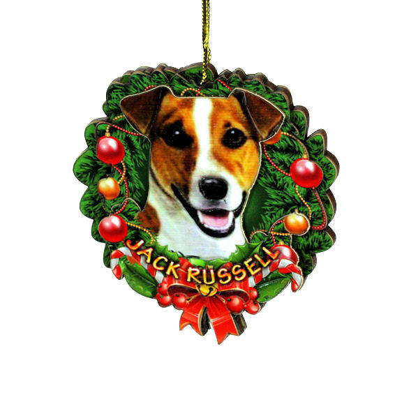 Item 398038 Jack Russell Wreath Ornament