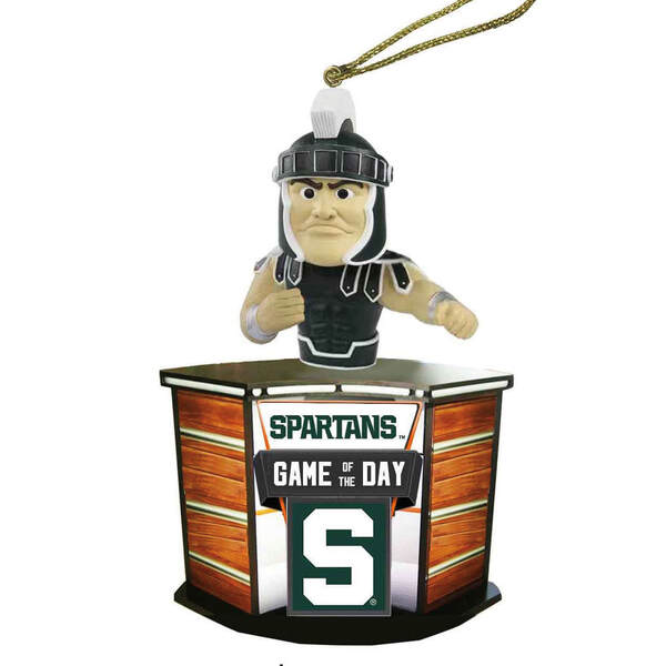 Item 401213 MICHIGAN STATE GAME OF THE DAY ORNAMENT