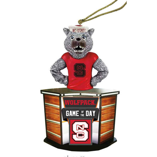 Item 401218 NC STATE GAME OF THE DAY ORNAMENT