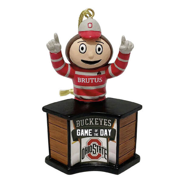 Item 401220 OHIO STATE GAME OF THE DAY ORNAMENT