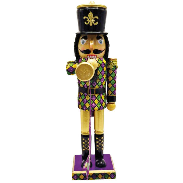 Item 401236 Mardi Gras Buglar Nutcracker