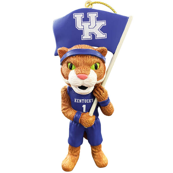 Item 401257 Kentucky Mascot Flag Ornament