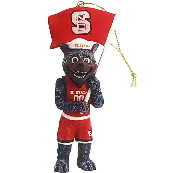 Item 401265 NC State Mascot Flag Ornament