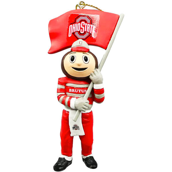 Item 401267 Ohio State Mascot Flag Ornament
