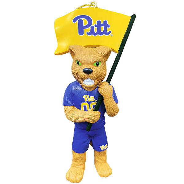 Item 401272 Pitt Mascot Flag Ornament