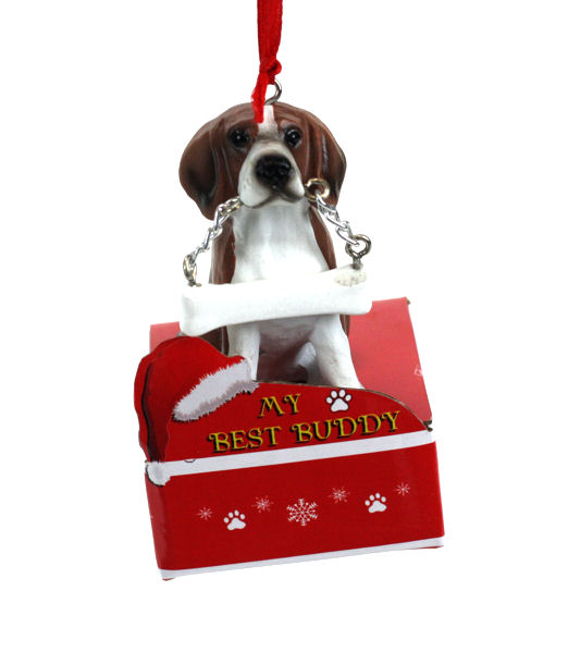 Item 407311 Beagle With Bone Ornament