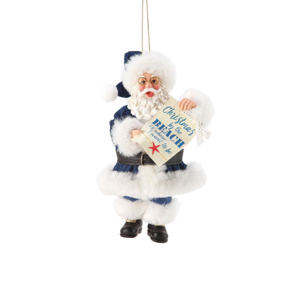Item 410243 Christmas By The Beach Ornament