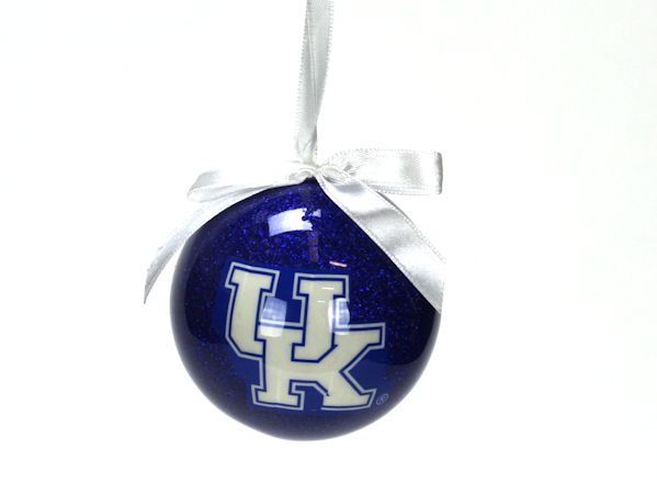 Item 416027 University of Kentucky Wildcats Glitter Ball Ornament