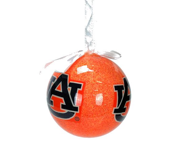 Item 416047 Auburn University Tigers Glitter Ball Ornament