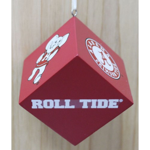 Item 416139 University of Alabama Crimson Tide Cube Ornament