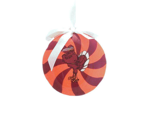 Item 416219 Virginia Tech Hokies Peppermint Ornament