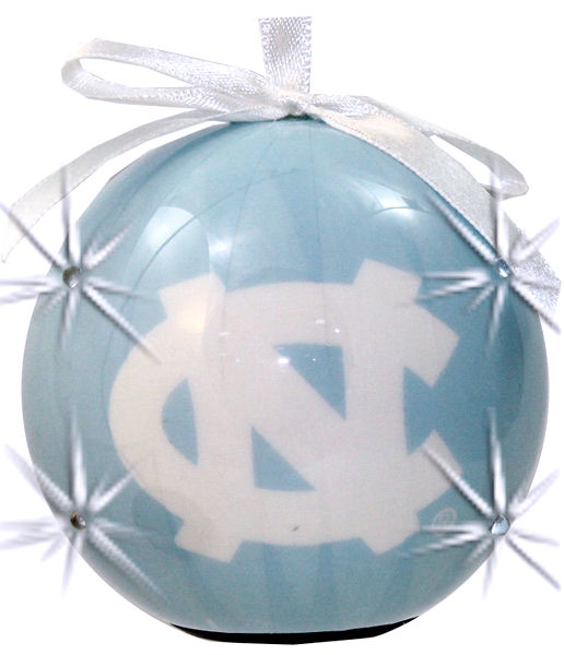 Item 416224 University of North Carolina Tar Heels LED Flashing Ball Ornament