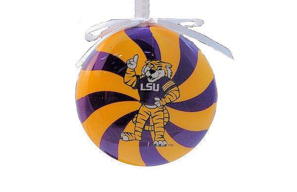 Item 416246 Louisiana State University Tigers Peppermint Ornament