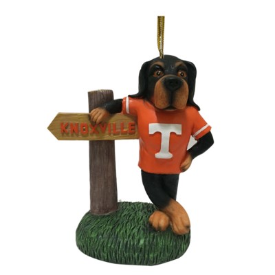 Item 416388 University of Tennessee Volunteers Mascot With Sign Ornament
