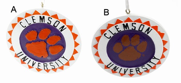 Item 416415 Clemson University Tigers 3D Logo Ornament